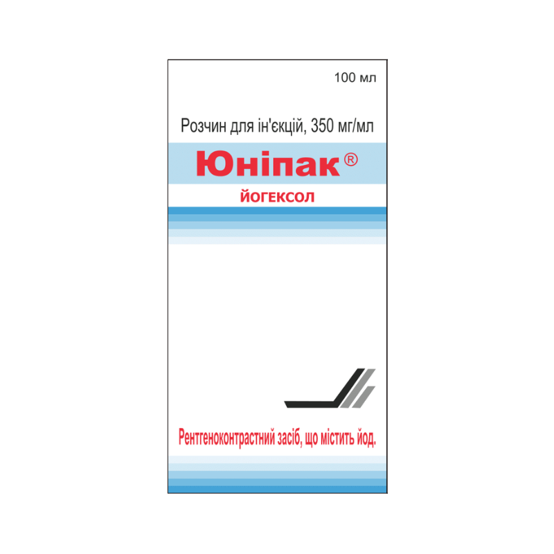 ЮНІПАК®, розчин для ін’єкцій по 350 мг/мл флакон 100 мл
